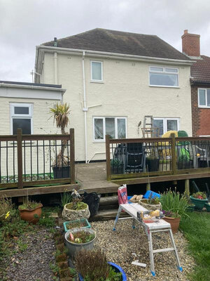 Grey smooth render application County Durham