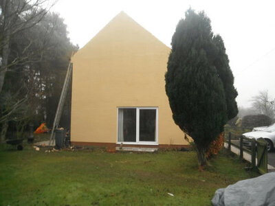 Sand and cement rendering finish County Durham